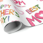 Beste Mama Geschenkpapier (Rolleneckpunkt)