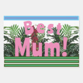 Beste Mama! Geschenkpapier Set (Vorderseite)