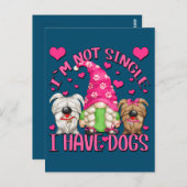 Beste Mama Gnome Funny Dog Sprichwort für Frauen Postkarte (Vorne/Hinten)