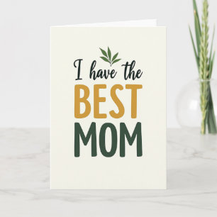 Beste Mama Golden Ochre Karte