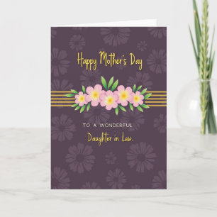 Beste Mama Goldene Blumen Karte
