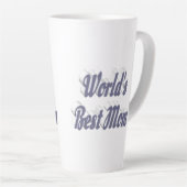 Beste Mama grauer Text Milchtasse (Rechte Ecke)