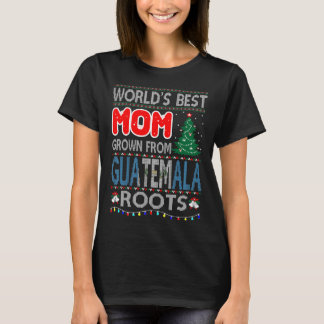 Beste Mama Grown Guatemala Roots Weihnachtssüßer T-Shirt