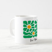 Beste Mama Grüne Blume Personalisiert Grüne Tasse (Vorderseite Links)