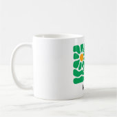 Beste Mama Grüne Blume Personalisiert Grüne Tasse (Links)