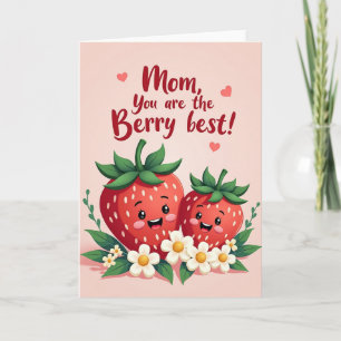 Beste-Mama-Grußkarte mit Beeren Karte