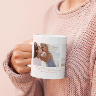 Beste Mama   Handgeschriebene drei FotoCollage Kaffeetasse