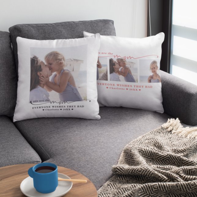 Beste Mama | Handgeschriebenes modernes minimales  Kissen (Von Creator hochgeladen)