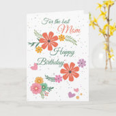 Beste Mama Happy Geburtstag Blume Grün Geburtstag Karte (Gelbe Blume)