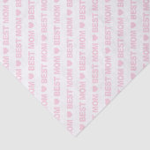 Beste Mama hellrosa auf Weißpapier Seidenpapier (Ausschnitt)