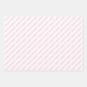 Beste Mama hellrosa und weiß Geschenkpapier Set (Vorderseite 2)