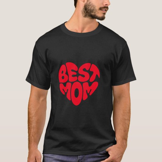Beste Mama Herzdesign Perfekte Muttersprache Mutte T-Shirt (Vorderseite)