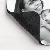Beste Mama Himmelblau Foto Mousepad (Ecke)