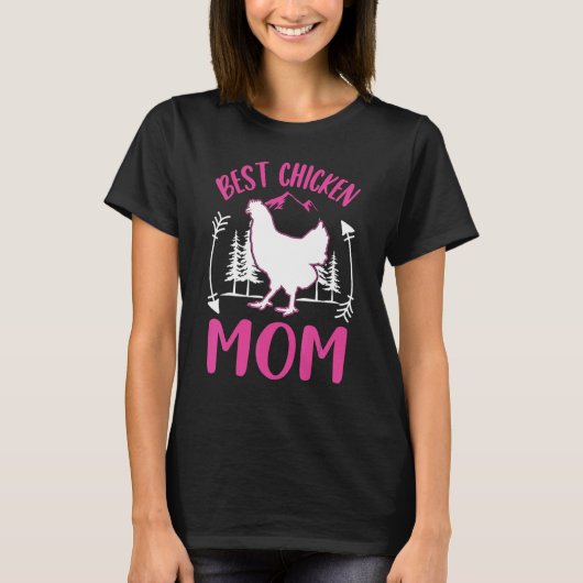 Beste Mama Hühner Mama T-Shirt (Vorderseite)