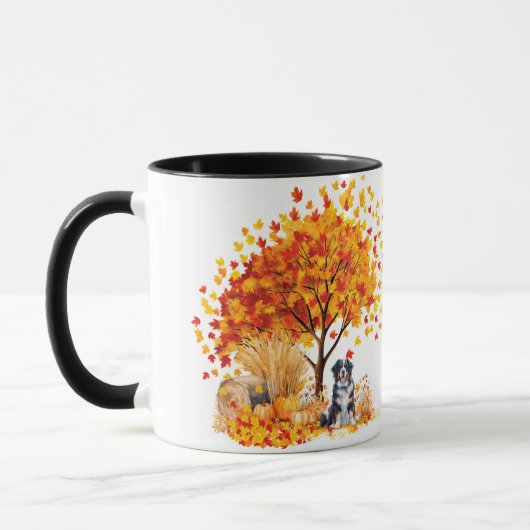 Beste Mama Hund je Herbst, Berner Hund Tasse (Links)