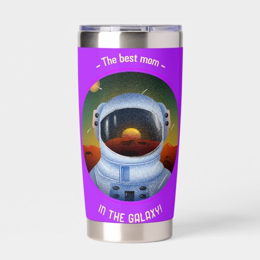 Beste Mama im galaxischen Thermal Tumbler Thermobecher (Vorderseite)