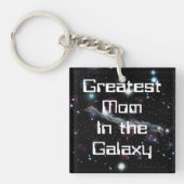 Beste Mama im Galaxy Square Schlüsselanhänger (Vorderseite)