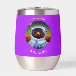 Beste Mama im Galaxy Stemless Wine Tumbler