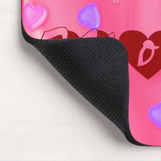 Beste Mama im Herzen Mousepad (Ecke)