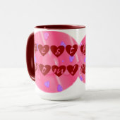 Beste Mama im Herzen Tasse (Vorderseite Links)