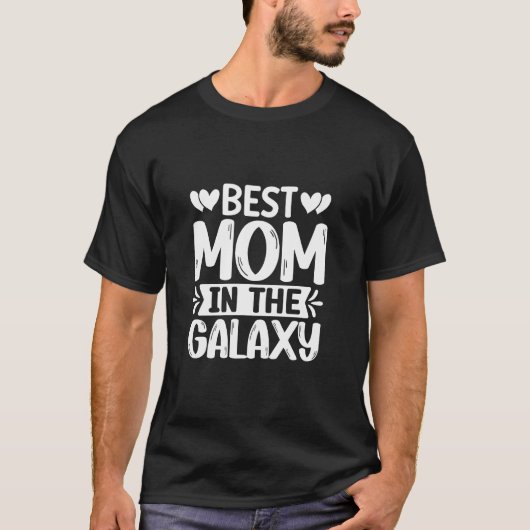 Beste Mama im Retro-Stil von Galaxy T-Shirt (Vorderseite)