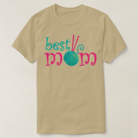 Beste Mama im Stricken je 63 T-Shirt (Design vorne)