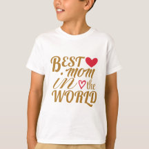 Beste Mama im T - Shirt der Welt - Geschenk für Mu