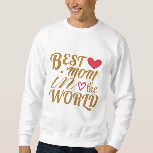 Beste Mama im T - Shirt der Welt - Geschenk für Mu (Vorderseite)