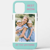 Beste Mama im Universe Custom Foto | Minzrosa Case-Mate iPhone Hülle (Rückseite)