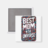 Beste Mama im Universe Magnet (Vorderseite/Rückseite)