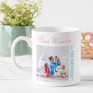 Beste Mama im Universum - Zwei quadratische Foto Kaffeetasse
