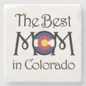 Beste Mama in Colorado Steinuntersetzer (Vorderseite)