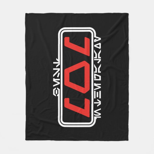 Beste Mama in der Galaxie (Aurebesh) Fleecedecke (Vorderseite)