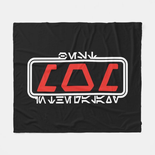 Beste Mama in der Galaxie (Aurebesh) Fleecedecke (Vorderseite (Horizontal))