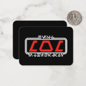 Beste Mama in der Galaxie (Aurebesh) Mitteilungskarte (Vorderseite/Rückseite Beispiel)