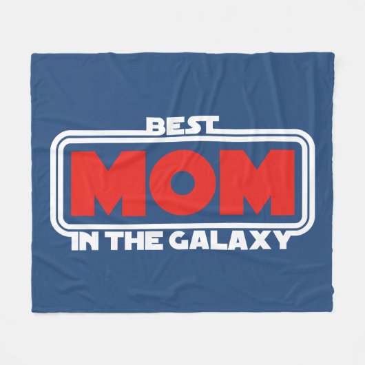 Beste Mama in der Galaxie Fleecedecke (Vorderseite (Horizontal))