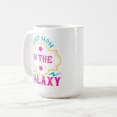 Beste Mama in der Galaxie Kaffeetasse (Vorderseite Links)