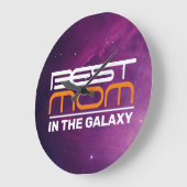 Beste MAMA in der galaxischen Acrylmauer Große Wanduhr (Winkel)
