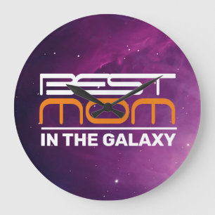 Beste MAMA in der galaxischen Acrylmauer Große Wanduhr