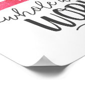 Beste Mama in der ganzen Welt Poster (Ecke)