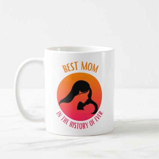 Beste Mama in der Geschichte Kaffeetasse (Links)