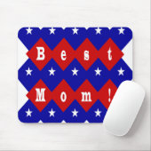 Beste Mama in der patentierten Diamantform Mousepad (Mit Mouse)