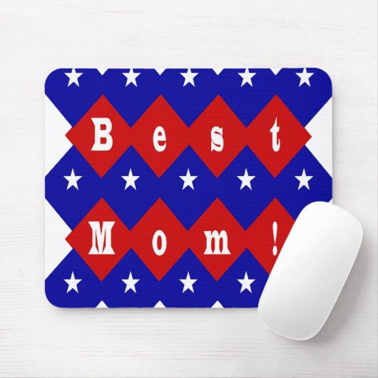 Beste Mama in der patentierten Diamantform Mousepad (Mit Mouse)