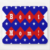 Beste Mama in der patentierten Diamantform Mousepad (Vorne)