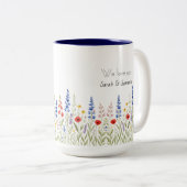 Beste Mama in der Tasse mit farbenfroher Wildblume (VorderseiteRechts)