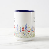 Beste Mama in der Tasse mit farbenfroher Wildblume (Mittel)