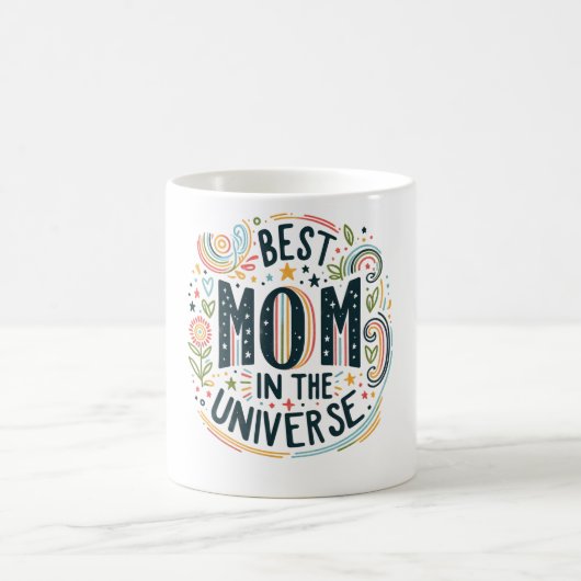 Beste Mama in der Universum-Tasse Kaffeetasse (Mittel)