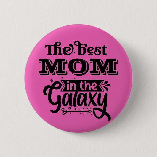 Beste Mama in der WelGalaxie-Trophäe beste Mutter Button (Vorderseite)