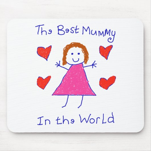 Beste Mama in der Welt Mousepad (Vorne)
