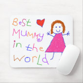 Beste Mama in der Welt Mousepad (Mit Mouse)